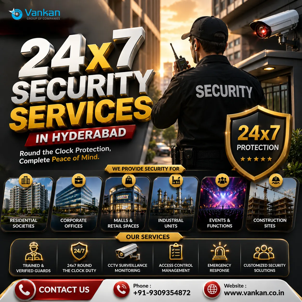24x7 Security Services in Hyderabad