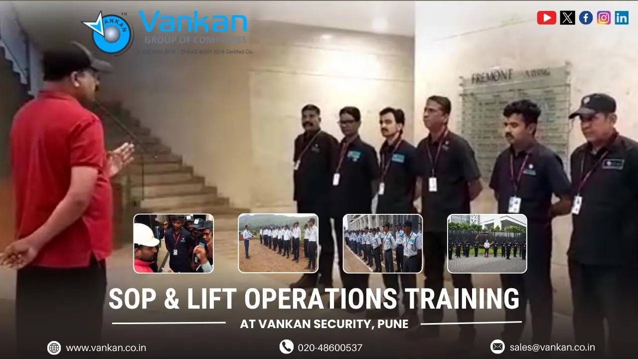 SOP and Lift Operations Training at Vankan Security, Pune